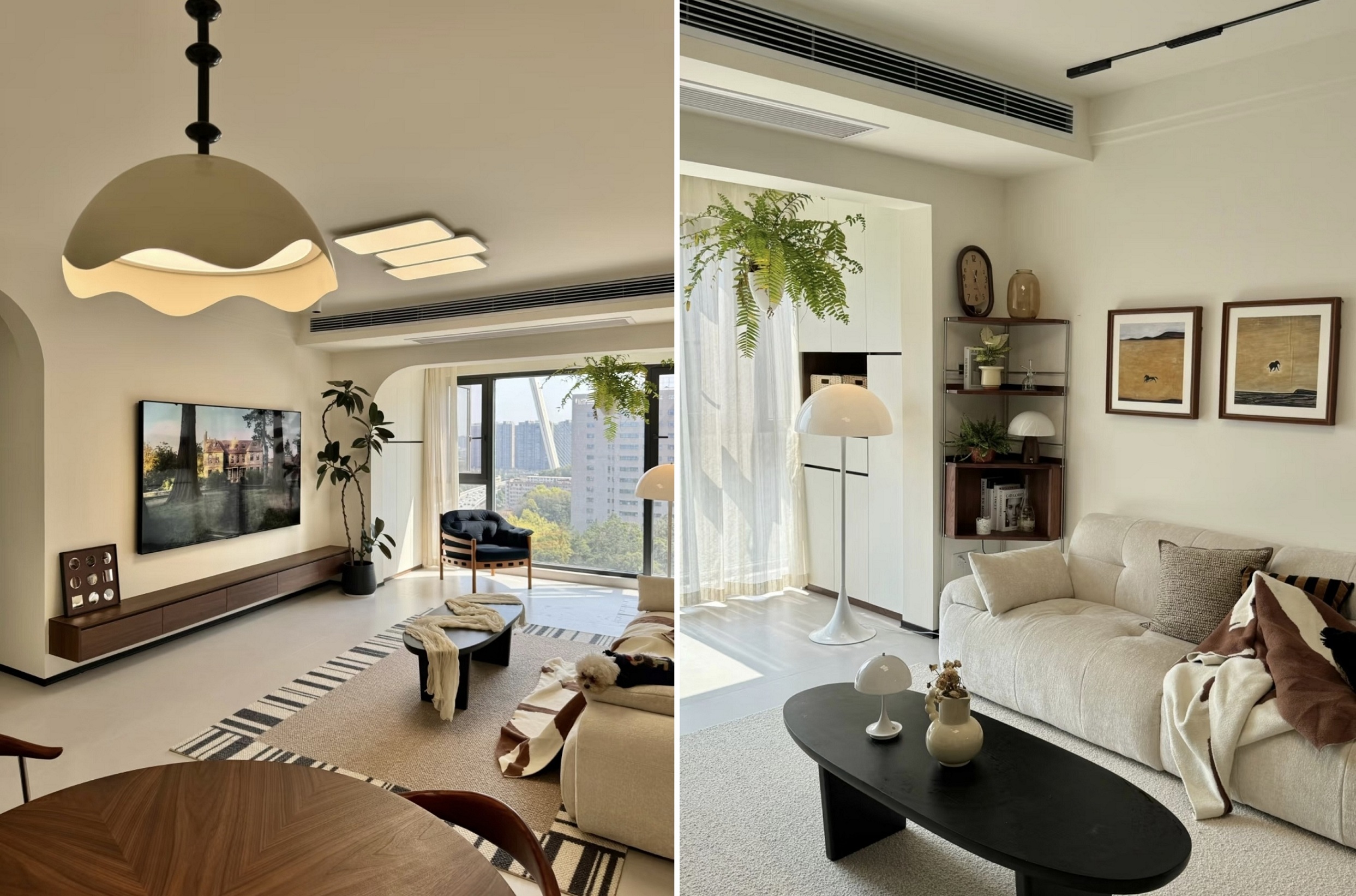 Una combinazione di colori nero, bianco e caffè